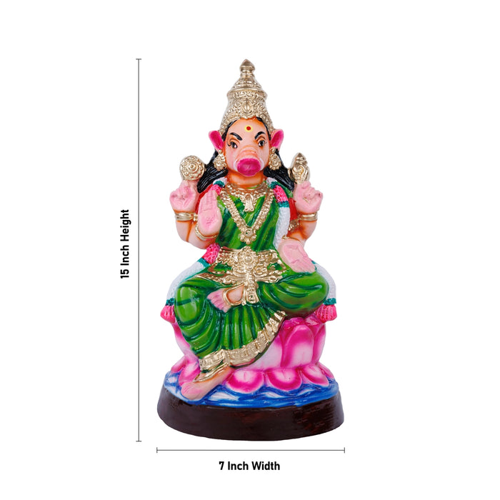 Varahi Amman Statue Paper Mache Golu Bommai - 15 X 7 Inches | Giri Golu Doll/ Navaratri Gombe/ Navratri Decor