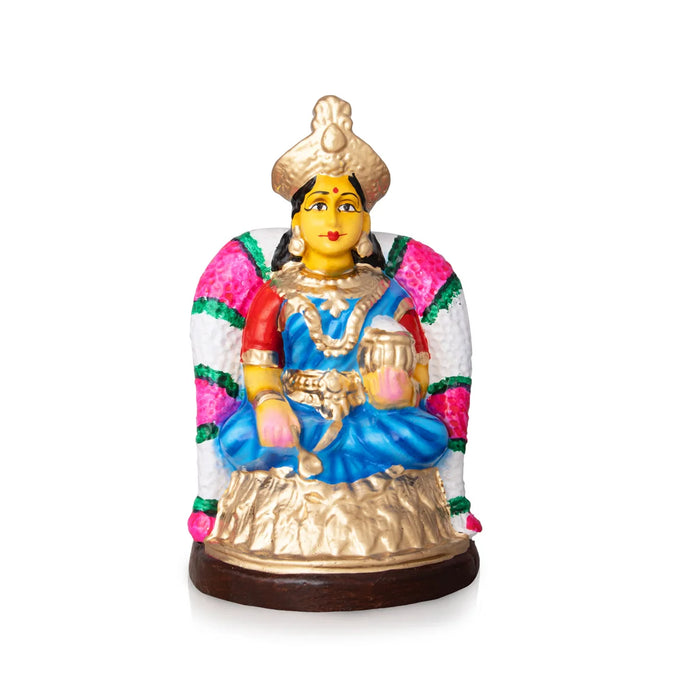 Annapoorani Clay Golu Bommai - 9 x 5 Inches | Giri Golu Doll/ Navaratri Golu Bomma/Gombe/Bommai