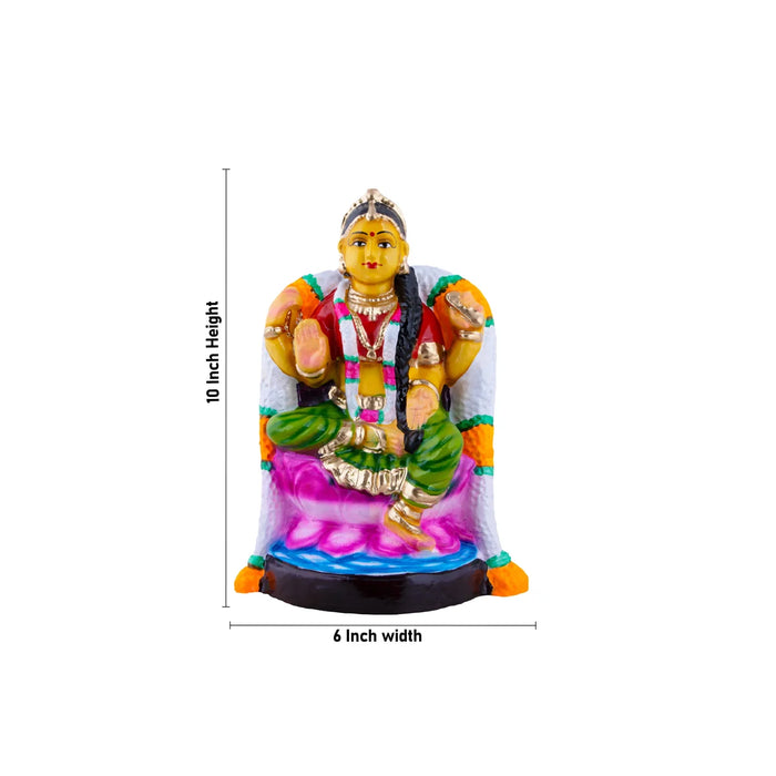 Balambigai Clay Golu Bommai - 10 x 6 Inches | Giri Golu Doll/ Navaratri Golu Bomma/Gombe/Bommai