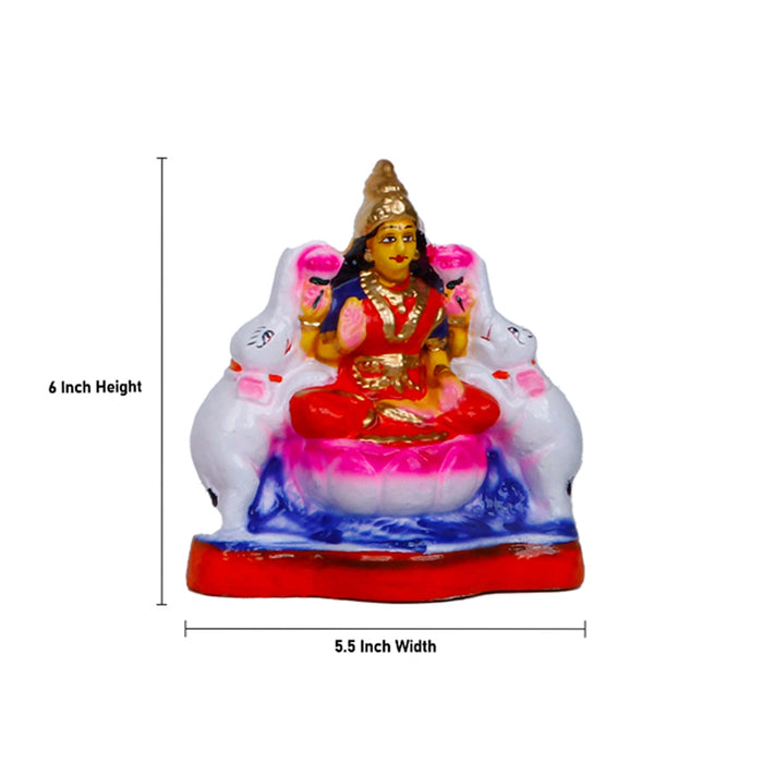 Ashtalakshmi Clay Golu Bommai Set - 6 Inches | Giri Golu Doll/ Navaratri Golu Bomma/Gombe/Bommai