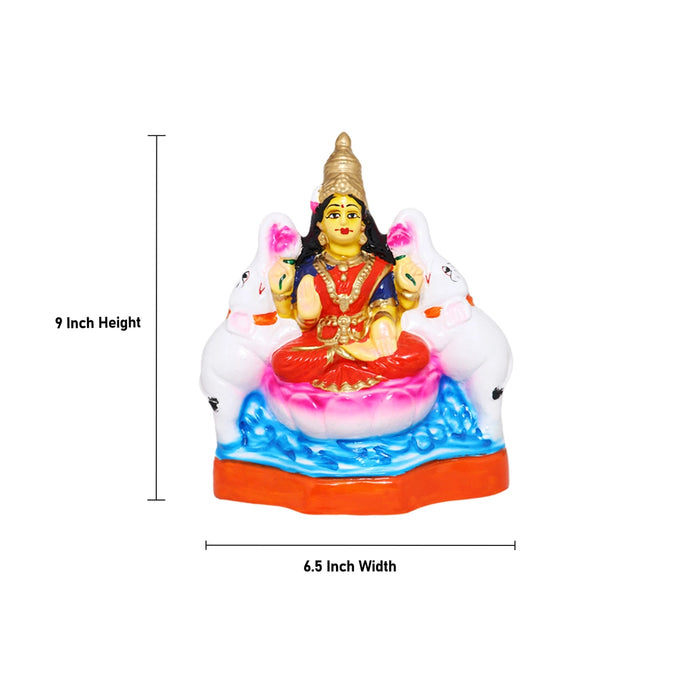 Ashtalakshmi Paper Mache Golu Bommai Set - 9 x 6.5 Inches | Giri Golu Doll/ Navaratri Golu Bomma/Gombe/Bommai