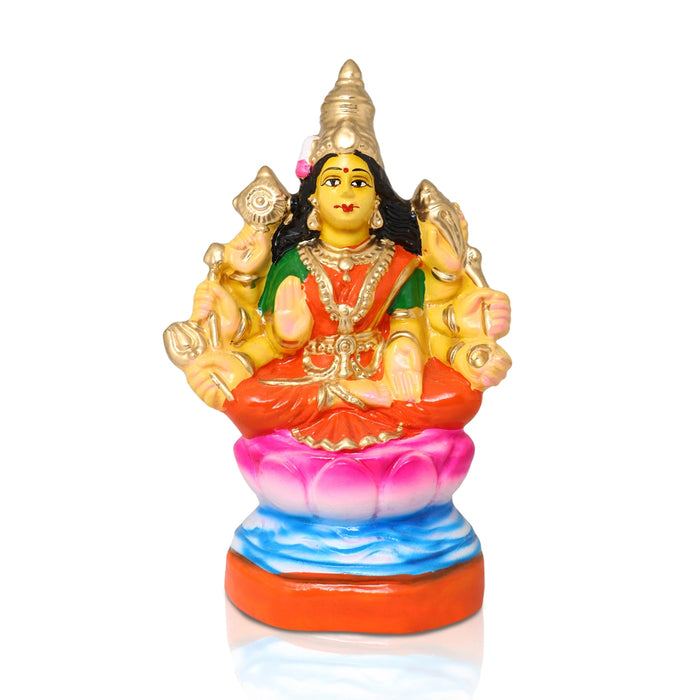 Ashtalakshmi Paper Mache Golu Bommai Set - 9 x 6.5 Inches | Giri Golu Doll/ Navaratri Golu Bomma/Gombe/Bommai