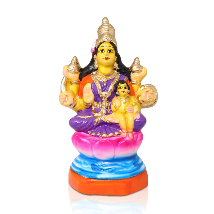 Ashtalakshmi Paper Mache Golu Bommai Set - 9 x 6.5 Inches | Giri Golu Doll/ Navaratri Golu Bomma/Gombe/Bommai