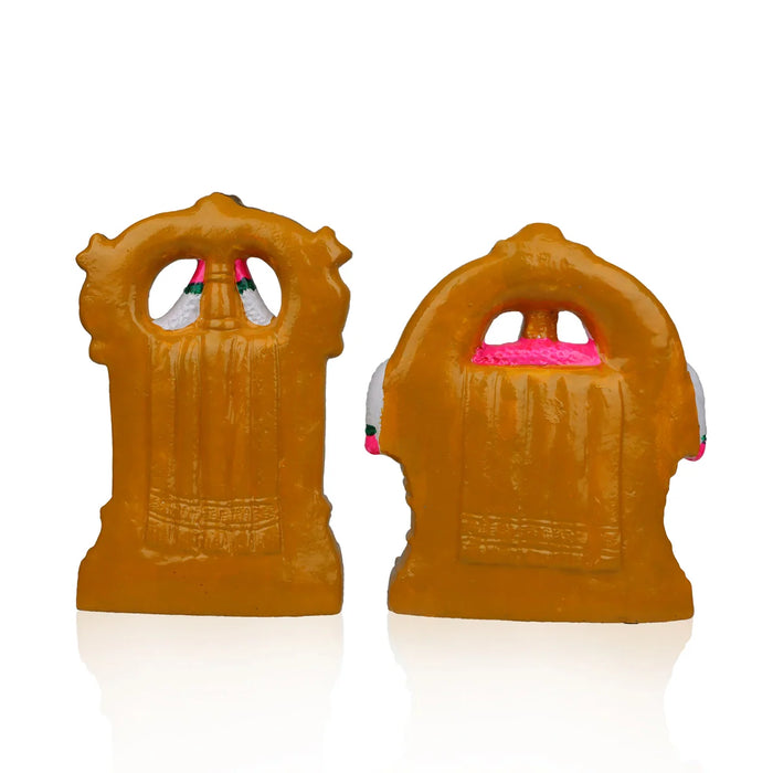 Perumal Thayar Clay Golu Bommai Pair - 10 Inches | Giri Golu Doll/ Navaratri Golu Bomma/Gombe/Bommai