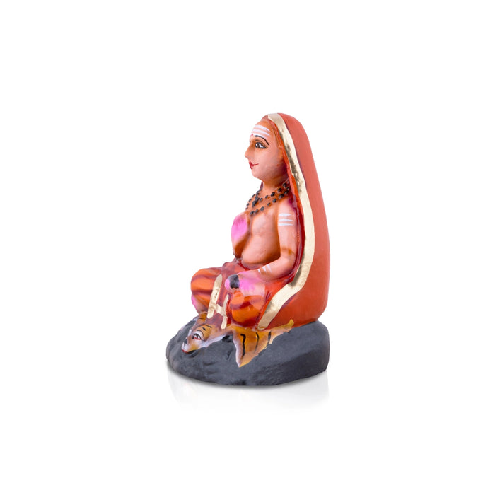 Adi Shankara Statue Paper Mache Golu Bommai- 10 X 6 Inches | Navaratri Golu Gombe/Giri Golu Doll/Navratri Decor