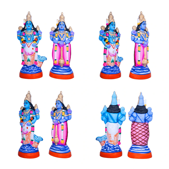 Dashavataram Paper Mache Golu Bommai Set - 14 x 5 Inches | Giri Golu Doll/ Navaratri Golu Bomma/Gombe/Bommai