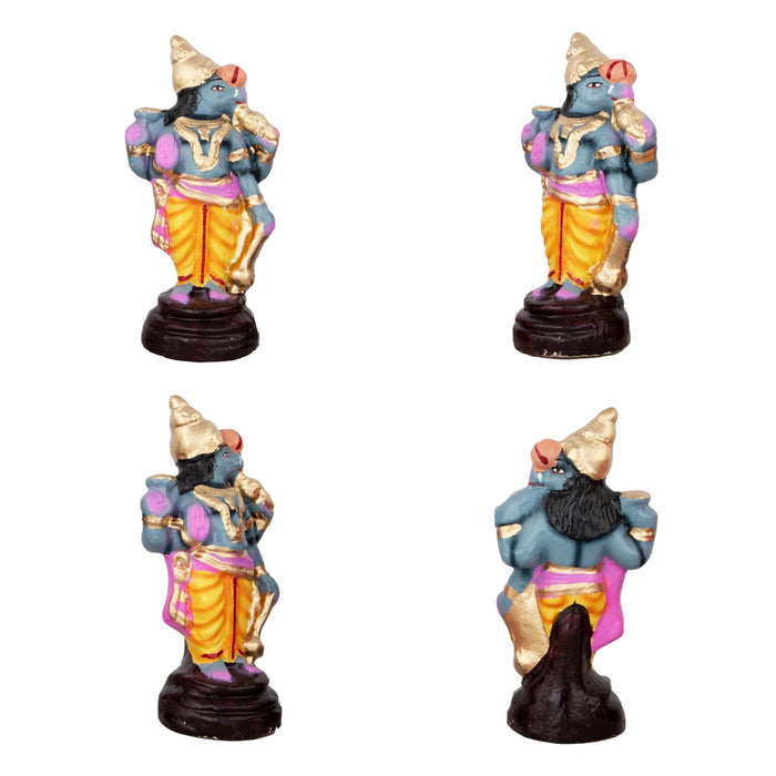 Dasavatharam Paper Mache Golu Bommai Set - 10 x 3 Inches | Giri Golu Doll/ Navaratri Golu Bomma/Gombe/Bommai