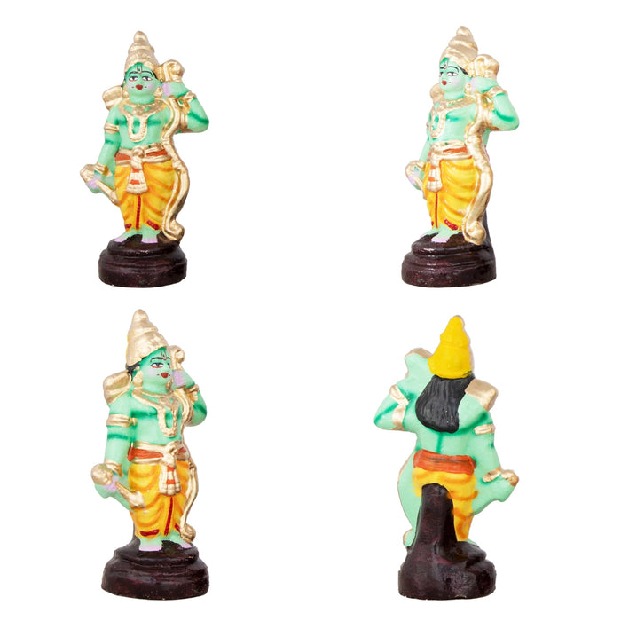 Dasavatharam Paper Mache Golu Bommai Set - 10 x 3 Inches | Giri Golu Doll/ Navaratri Golu Bomma/Gombe/Bommai