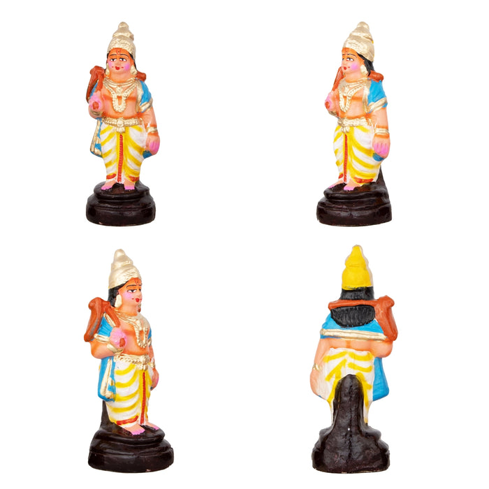 Dasavatharam Paper Mache Golu Bommai Set - 10 x 3 Inches | Giri Golu Doll/ Navaratri Golu Bomma/Gombe/Bommai