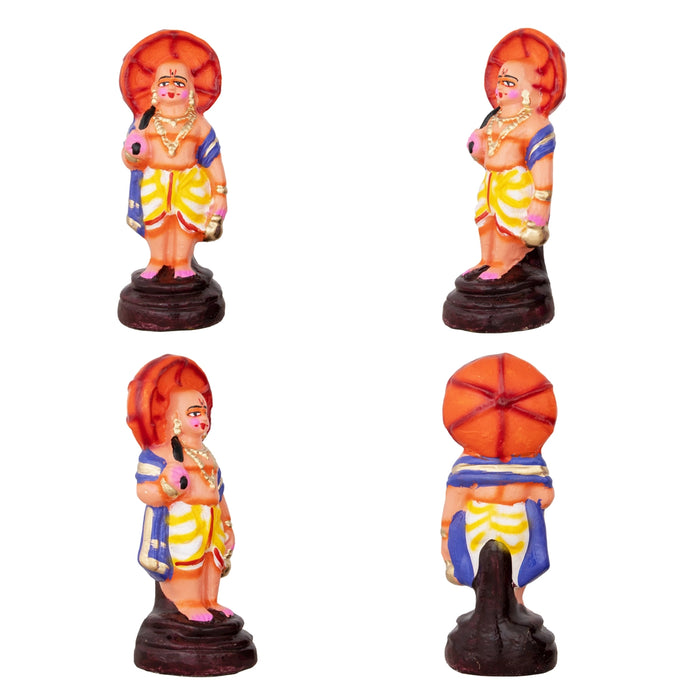 Dasavatharam Paper Mache Golu Bommai Set - 10 x 3 Inches | Giri Golu Doll/ Navaratri Golu Bomma/Gombe/Bommai