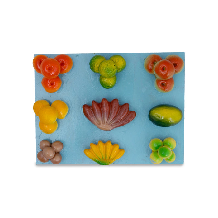 Fruits Vendor Clay Golu Bommai Set - 5 Inches | Giri Golu Doll/ Navaratri Golu Bomma/Gombe/Bommai