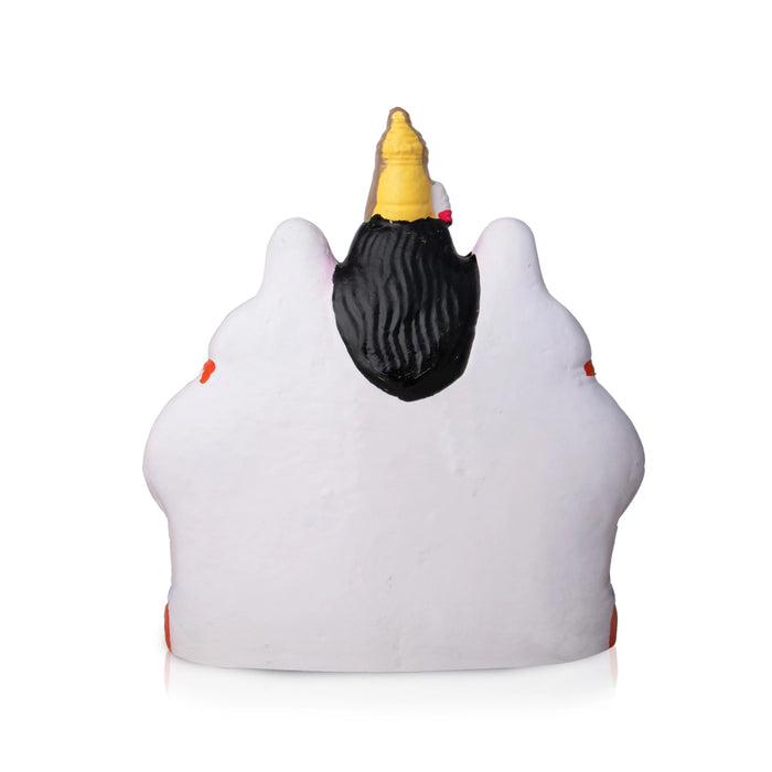 Gajalakshmi Idol Clay Golu Bommai - 9 X 7.5 Inches | Navaratri Golu Gombe/ Giri Golu Doll/ Navratri Decoration