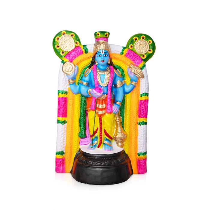 Guruvayurappan Paper Mache Golu Bommai - 10 x 7 Inches | Giri Golu Doll/ Navaratri Golu Bomma/Gombe/Bommai