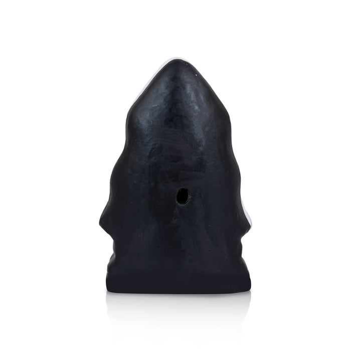 Pillayarpatti Black Ganesh Murti - 8 X 5.5 Inches | Clay Vinayaka Statue/ Ganapati Idol For Ganesh Chaturthi