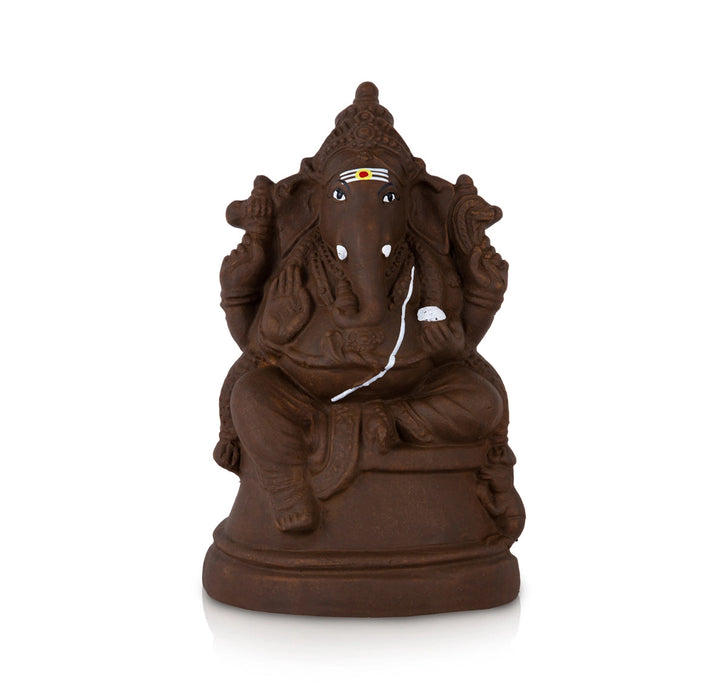 Eco Friendly Maha Ganapati Clay Golu Bommai - 12 Inches | Giri Golu Doll/ Navaratri Golu Bomma/Gombe/Bommai