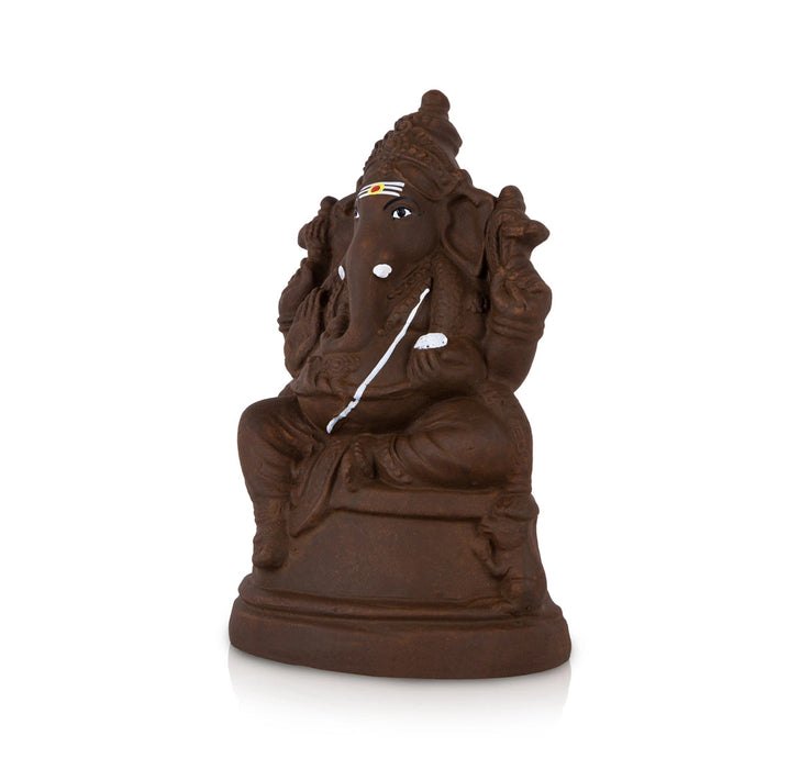Eco Friendly Maha Ganapati Clay Golu Bommai - 12 Inches | Giri Golu Doll/ Navaratri Golu Bomma/Gombe/Bommai
