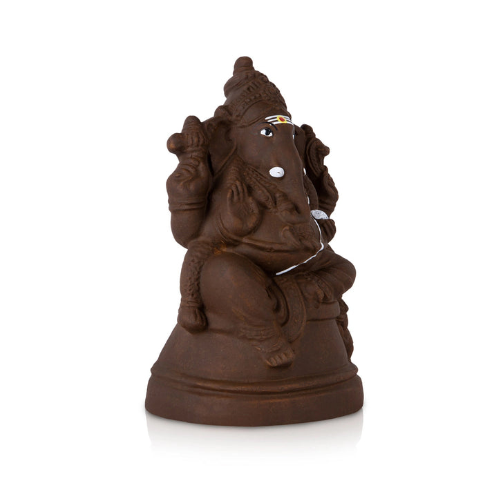 Eco Friendly Maha Ganapati Clay Golu Bommai - 12 Inches | Giri Golu Doll/ Navaratri Golu Bomma/Gombe/Bommai