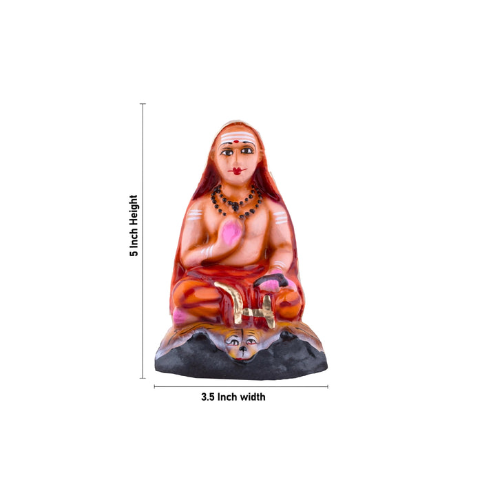 Adi Shankara - 5 Inches | Giri Golu Statue/ Clay Statue/ Shankaracharya/ Navarathri Doll