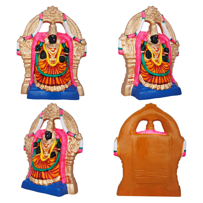 Perumal Thayar Clay Golu Bommai - 15 Inches | Giri Golu Doll/ Navaratri Golu Bomma/Gombe/Bommai