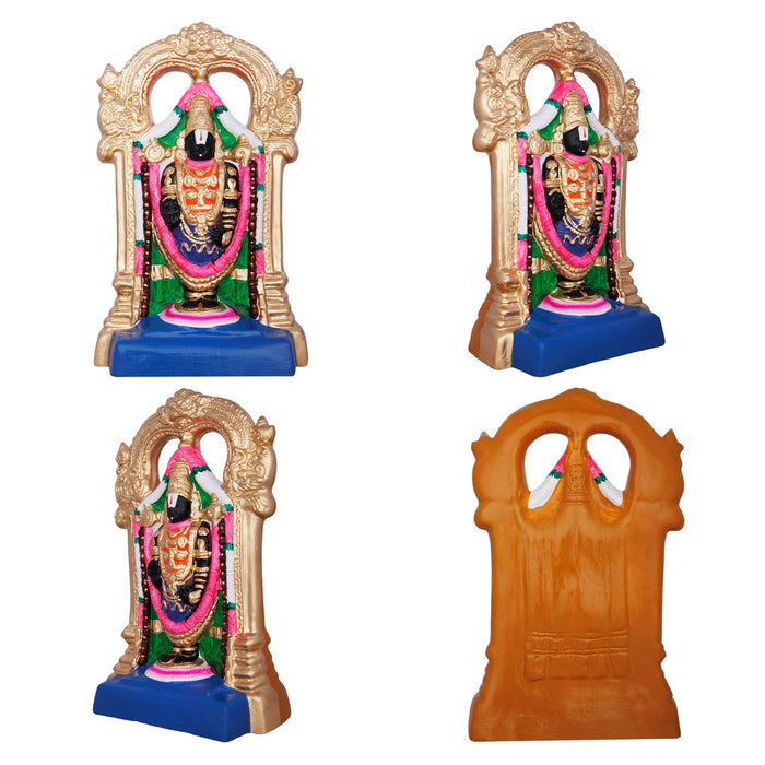 Perumal Thayar Clay Golu Bommai - 15 Inches | Giri Golu Doll/ Navaratri Golu Bomma/Gombe/Bommai