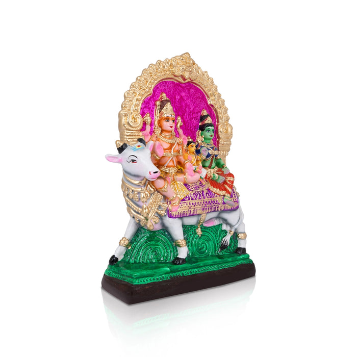 Rishabha Vahanam Paper Mache Golu Bommai - 14 x 9 Inches | Giri Golu Doll/ Navaratri Kolu Bommalu/ Gombe