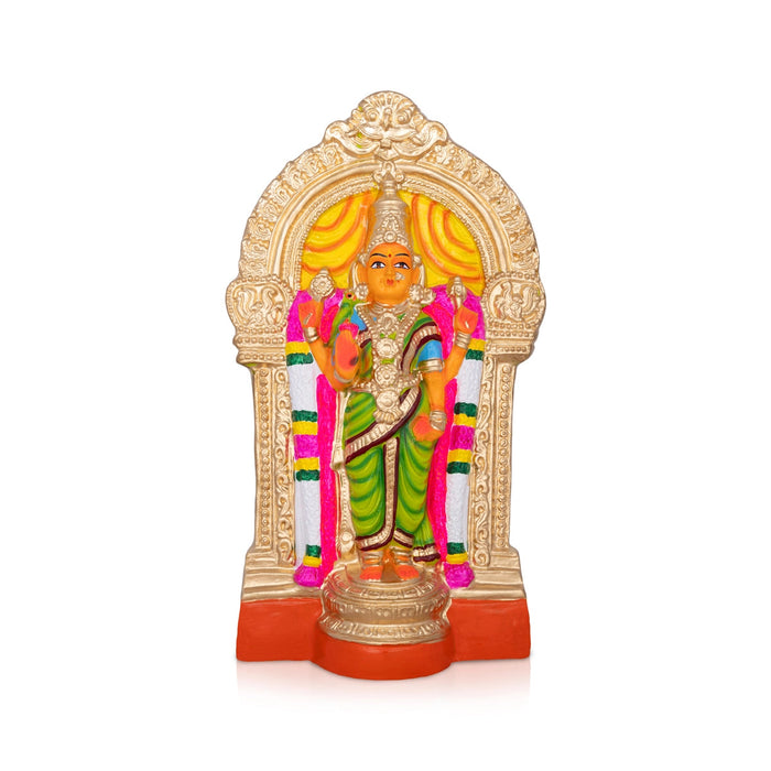 Garbarakshambigai Paper Mache Golu Bommai - 17 X 10 Inches | Navaratri Gombe/ Giri Golu Doll/ Navratri Decor