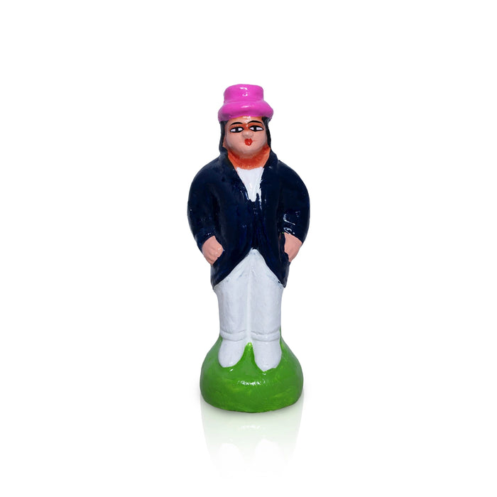 Cricket Clay Golu Bommai Set - 6.5 x 3 Inches | Giri Golu Doll/ Navaratri Golu Bomma/ Gombe/ Dasara Doll