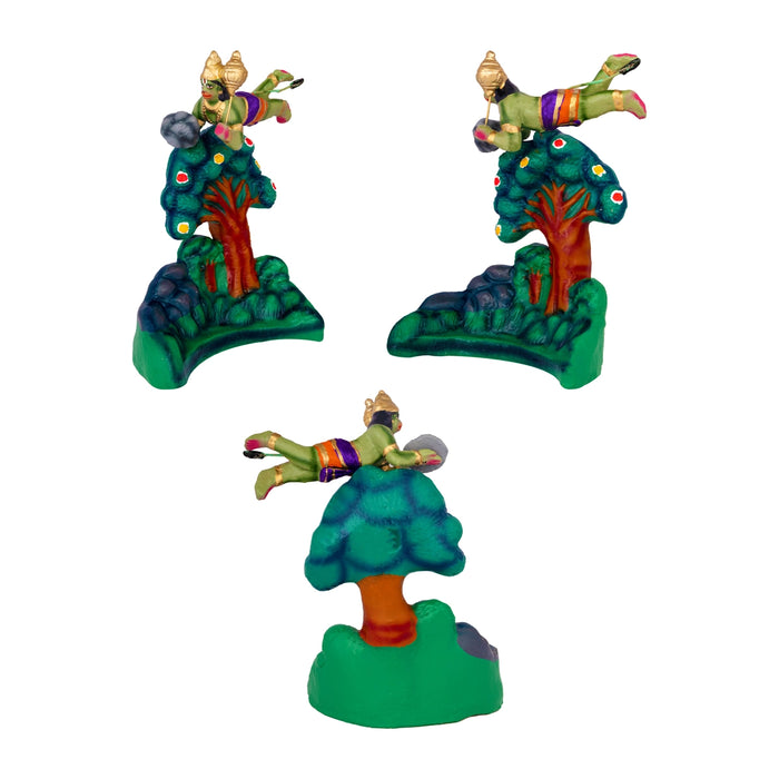 Sanjeevi Malai Clay Golu Bommai Set - 10 x 8 Inches | Giri Golu doll/ Navaratri Kolu Bomma/ Gombe/ Bommalu