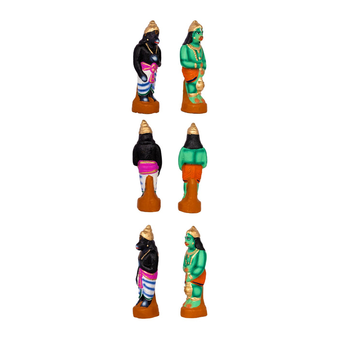 Sanjeevi Malai Clay Golu Bommai Set - 10 x 8 Inches | Giri Golu doll/ Navaratri Kolu Bomma/ Gombe/ Bommalu