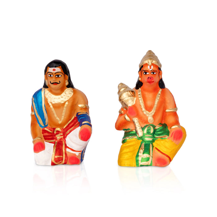 Sanjeevi Malai Clay Golu Bommai Set - 10 x 8 Inches | Giri Golu doll/ Navaratri Kolu Bomma/ Gombe/ Bommalu