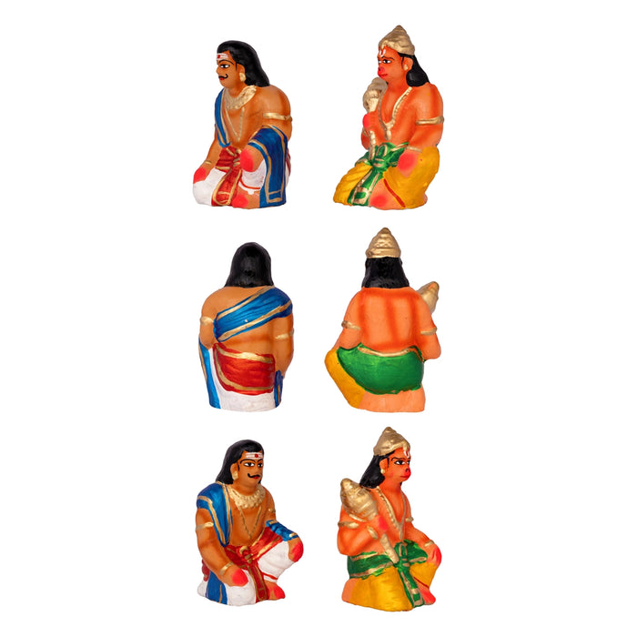 Sanjeevi Malai Clay Golu Bommai Set - 10 x 8 Inches | Giri Golu doll/ Navaratri Kolu Bomma/ Gombe/ Bommalu