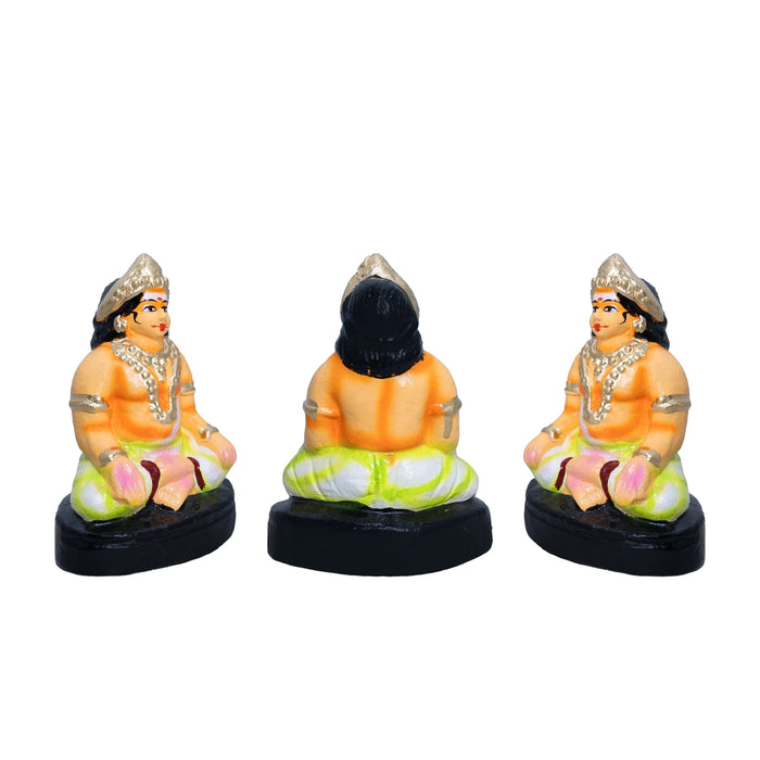 Balagar Thayam Clay Golu Bommai Set - 5 x 4 Inches | Giri Golu Doll/ Navaratri Golu Bomma/ Gombe/ Dasara Doll
