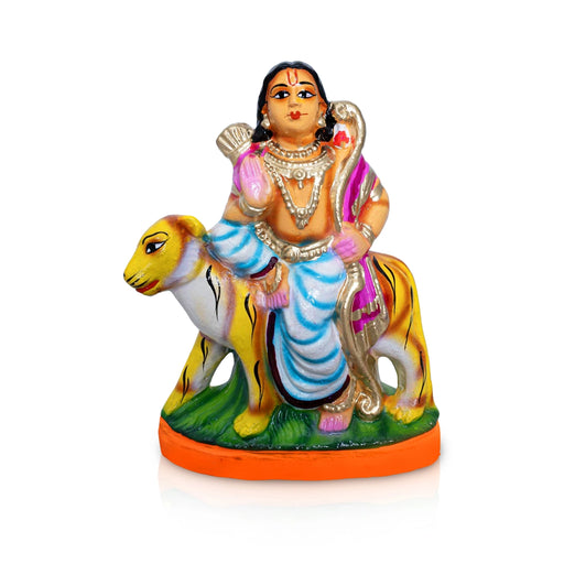 Ayyappan Clay Golu bommai - 12 x 6.5 Inches | Giri Golu Bommai/ Navaratri Kolu Bommalu/ Gombe - Clay Golu Bommai | Giri USA