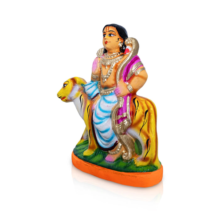 Ayyappan Clay Golu bommai - 12 x 6.5 Inches | Giri Golu Bommai/ Navaratri Kolu Bommalu/ Gombe