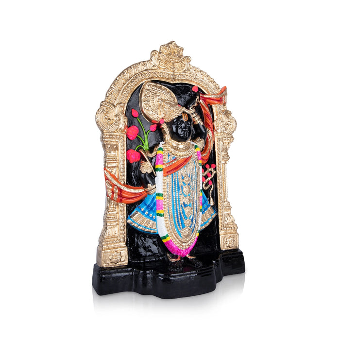 Dwaraka Krishna Murti Paper Mache Golu Bommai- 21 x 15 Inches | Giri Golu Doll/ Navratri Decor/ Navaratri Gombe