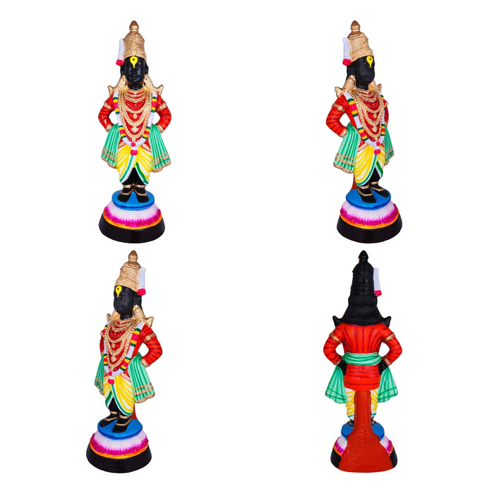 Pandurangan Rukkumayi Paper Mache Golu Bommai Pair - 28 x 9 Inches | 2 Pcs/ Giri Golu doll/ Navaratri Golu Gombe