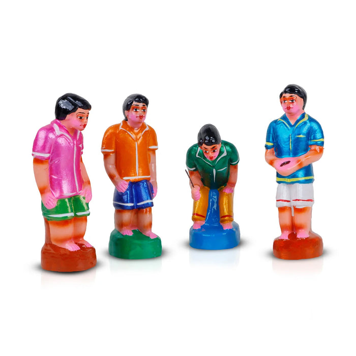 Gilli Clay Golu Bommai Set - 6.5 x 2.5 Inches | Giri Golu Doll/ Navaratri Golu Bomma/Gombe/Bommai