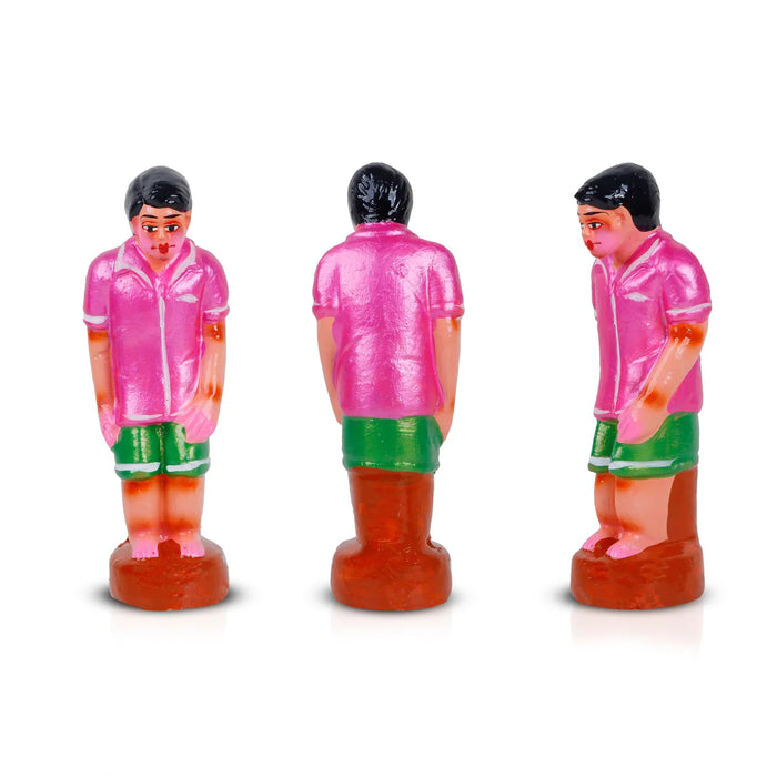 Gilli Clay Golu Bommai Set - 6.5 x 2.5 Inches | Giri Golu Doll/ Navaratri Golu Bomma/Gombe/Bommai