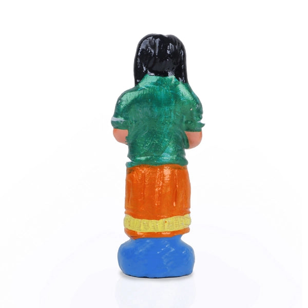 Panchumittai Clay Golu Bommai Set - 7.5 x 3 Inches | Giri Golu Doll/ Navaratri Golu Bomma/Gombe/Bommai