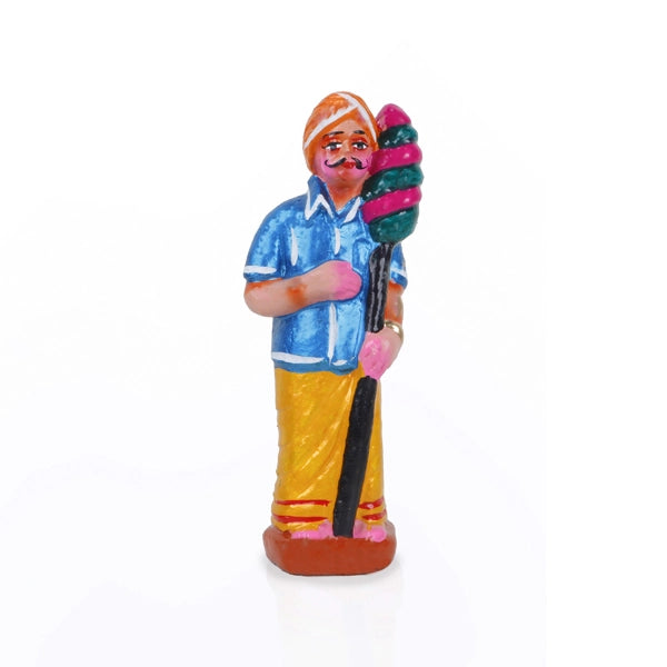 Panchumittai Clay Golu Bommai Set - 7.5 x 3 Inches | Giri Golu Doll/ Navaratri Golu Bomma/Gombe/Bommai