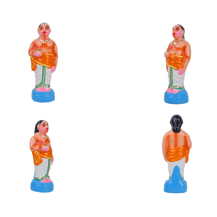 Dhanvantari Clay Golu Bommai Set - 12 Inches | Giri Golu Doll/ Navaratri Golu Bomma/Gombe/Bommai