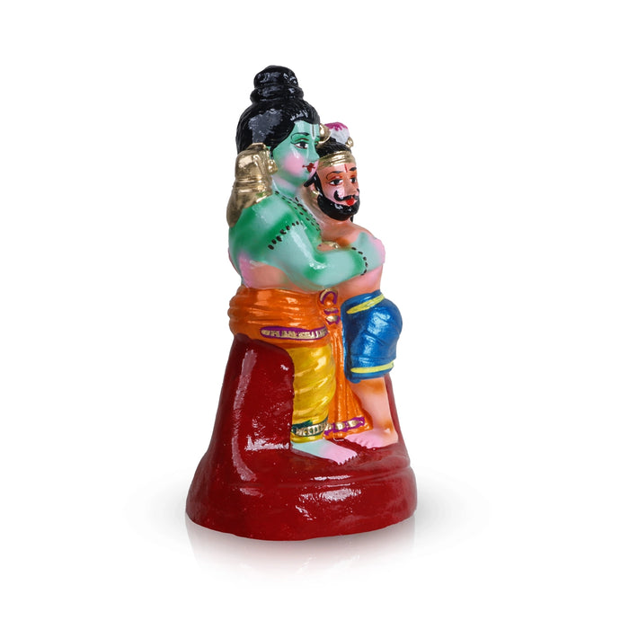 Rama Idol With Gugan Clay Golu Bommai - 10 X 5 Inches | Navaratri Golu Gombe/ Giri Golu Doll/ Navratri Decor