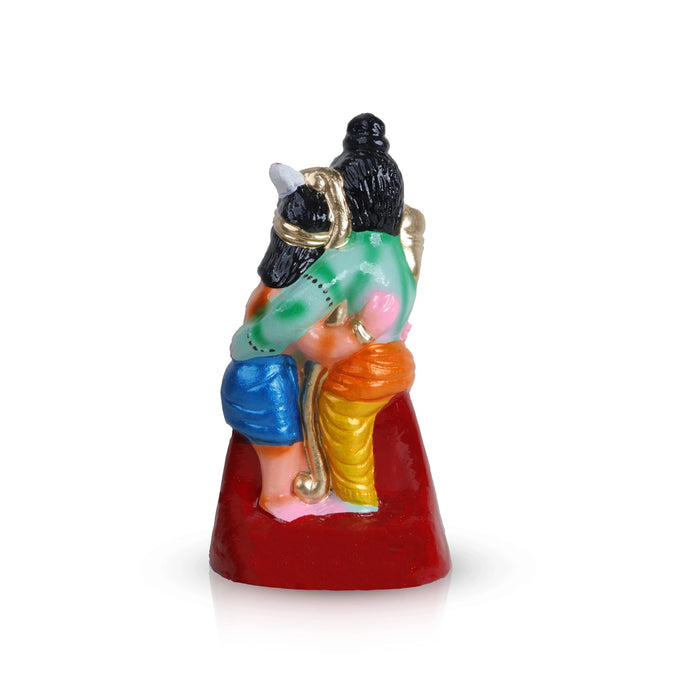 Rama Idol With Gugan Clay Golu Bommai - 10 X 5 Inches | Navaratri Golu Gombe/ Giri Golu Doll/ Navratri Decor