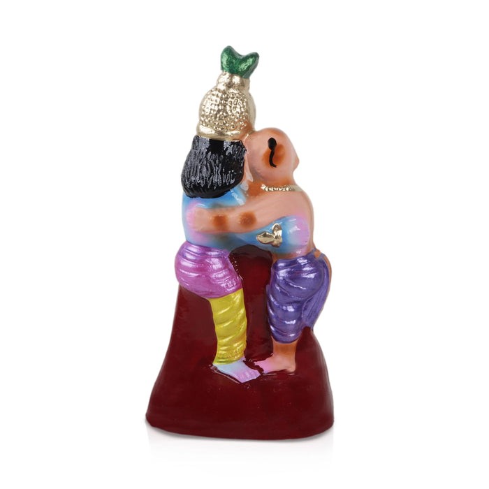 Krishna Murti With Kuselar Clay Golu Bommai- 11 X 7 Inches | Navaratri Golu Gombe/Giri Golu Doll/Navratri Decor