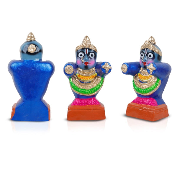 Puri Jagannath Clay Golu Bommai Set - 9 x 3.5 Inches | Giri Golu Doll/ Navaratri Golu Bomma/Gombe/Bommai