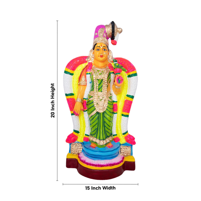 Andal Paper Mache Golu Bommai - 20 x 15 Inches | Giri Golu Doll/ Navaratri Golu Bomma/Gombe/Bommai