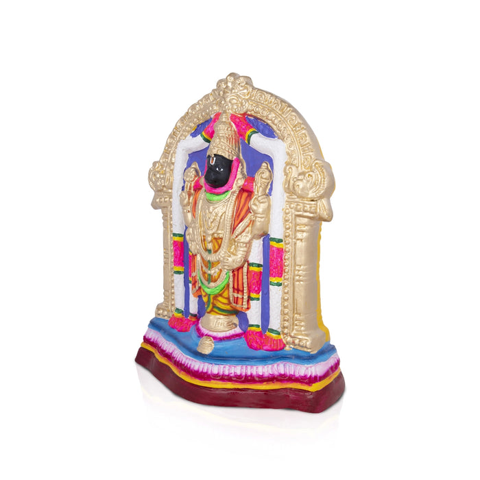 Kalyana Venkataramana Perumal Paper Mache Golu Bommai - 14 x 7 Inches | Giri Golu Doll/ Navaratri Golu Bomma/Gombe/Bommai