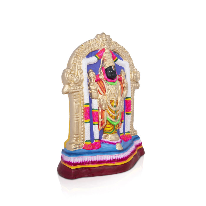 Kalyana Venkataramana Perumal Paper Mache Golu Bommai - 14 x 7 Inches | Giri Golu Doll/ Navaratri Golu Bomma/Gombe/Bommai