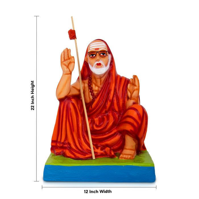 Maha Periyava Paper Mache Golu Bommai - 22 x 12 Inches | Giri Golu Doll/ Navaratri Golu Bomma/Gombe/Bommai