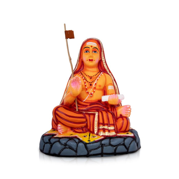 Adi Shankaracharya Paper Mache Golu Bommai - 13 x 11 Inches | Giri Golu Doll/ Navaratri Golu Bomma/Gombe/Bommai